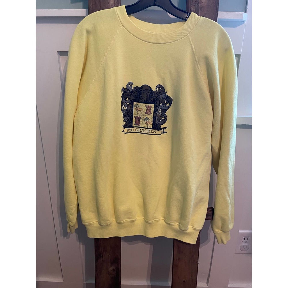 Vintage Hanes XL McCracken Yellow Sweatshirt